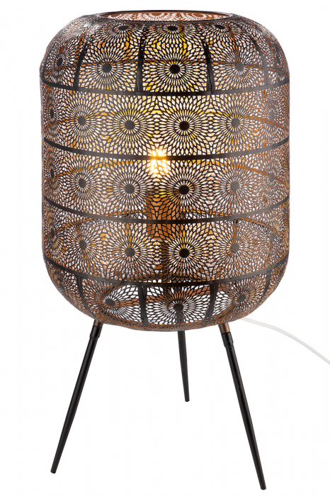 Lampa de podea Menara, Metal, Maro/Negru, 62 cm [3]