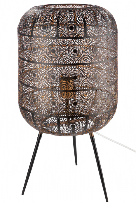 Lampa de podea Menara, Metal, Maro/Negru, 62 cm [2]