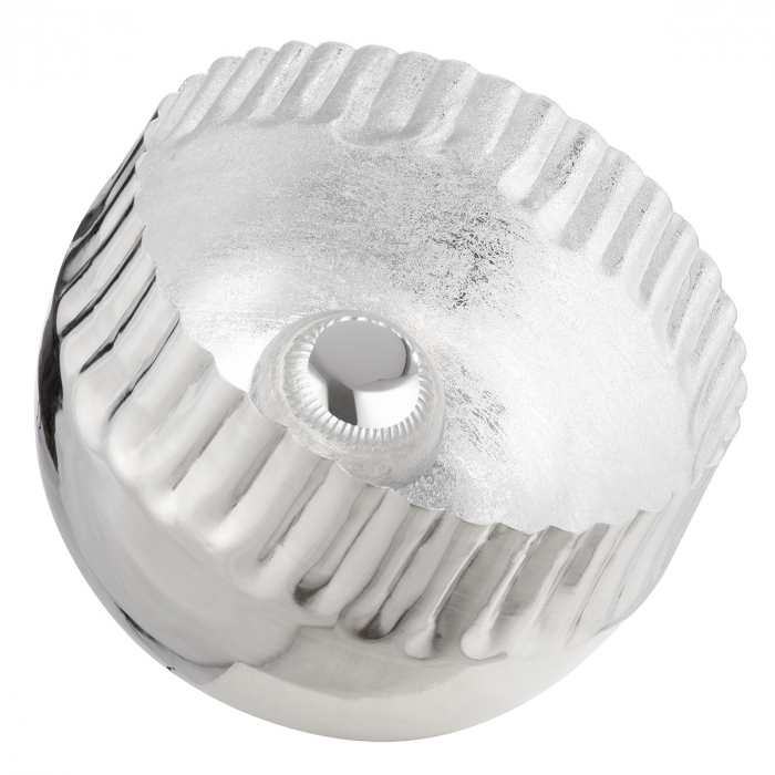 Lampă de podea, rotundă, Metal, argintie, PU 1, H 52 cm, D 44 cm [2]