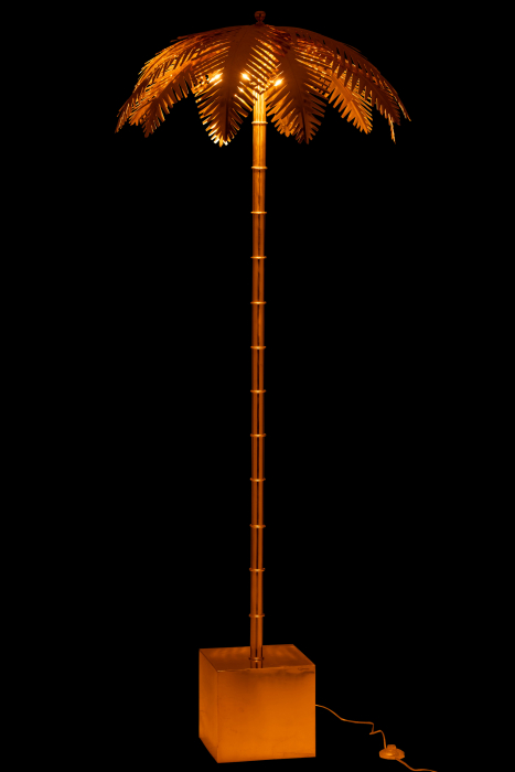 Lampadar Coconut Leaves, Metal/Fier, Auriu, 77x77x133 cm [3]