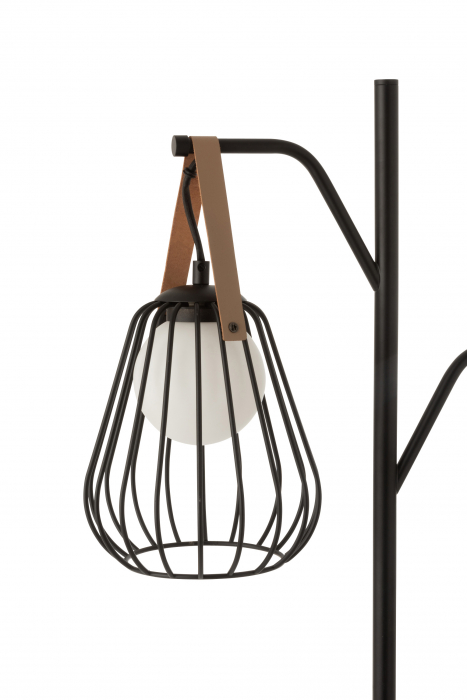 Lampadar Ignes, Metal/Fier, Negru, 46x28x161 cm [4]