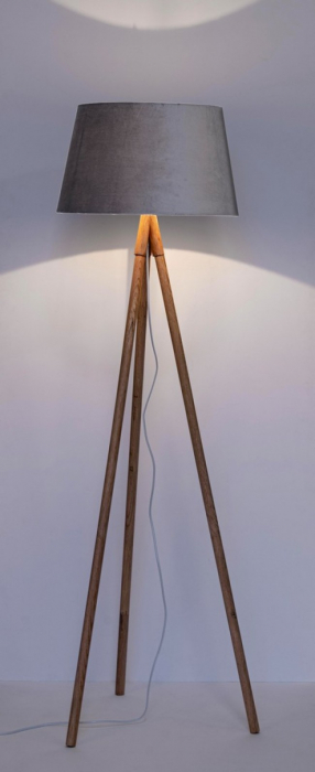 Lampadar Wallas, Lemn, Gri, 52xx152 [3]