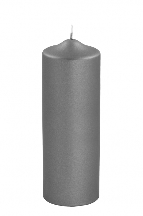 Lumanare Candle, Parafina, Gri, 25x8 cm [2]