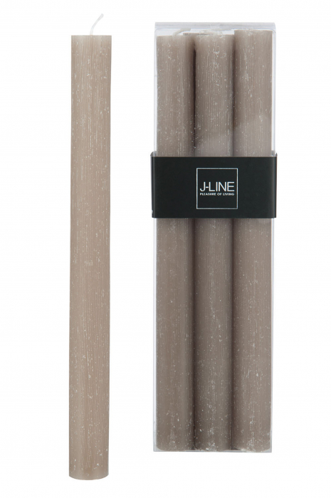 Set 6 lumanari, Ceara, Gri, 7x4.5x24 cm [2]