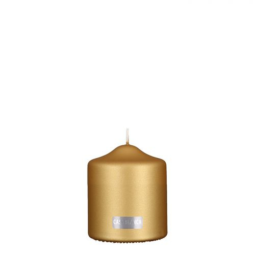 Lumanare decorativa, ceara, auriu, 10x8 cm [2]