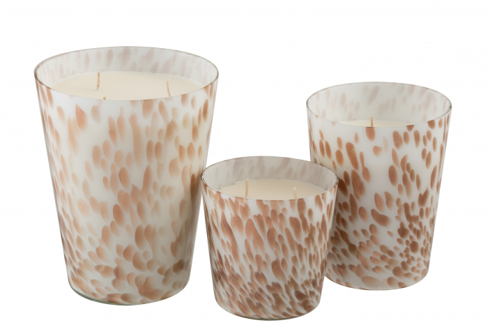 Lumanare parfumata, Ceara, Alb, 16x16x19 cm [4]