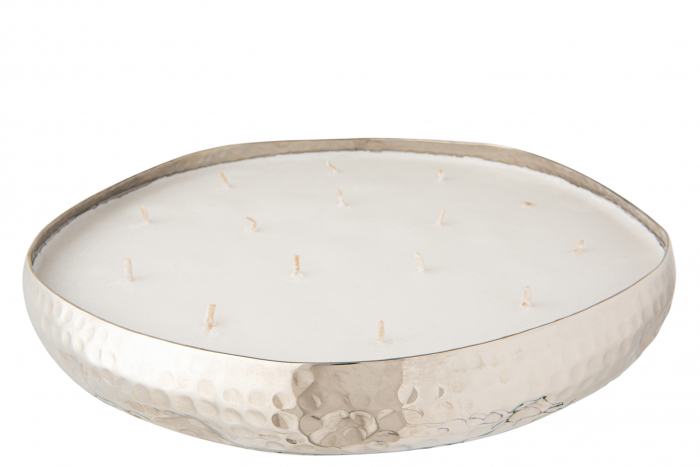 Lumanare parfumata, Ceara, Argintiu, 36x36x5 cm [2]