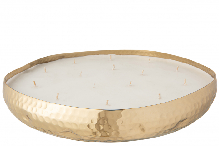 Lumanare parfumata, Ceara, Auriu, 35.5x35.5x5 cm [2]