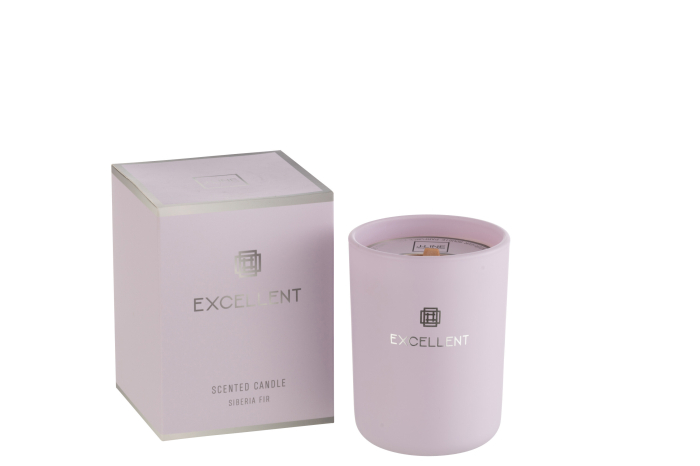 Lumanare parfumata, Sticla, Mov, 9x9x11 [2]