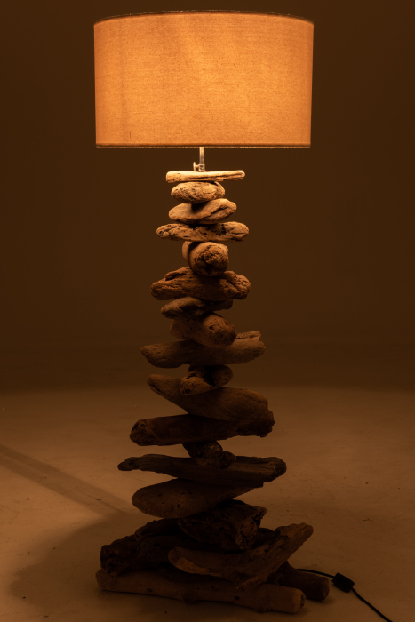 Lampadar Driftwood, Lemn, Natural, 42x42x90 cm [3]