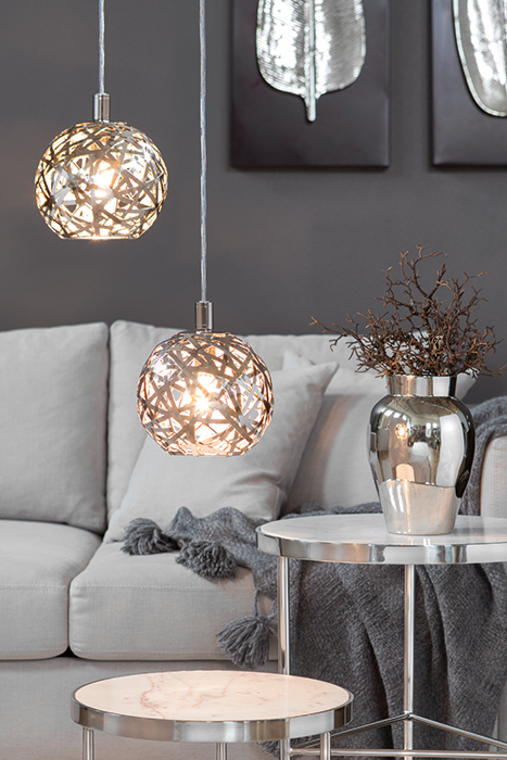 Lustra MOLA, placata cu nichel, 17 cm, Fink [2]