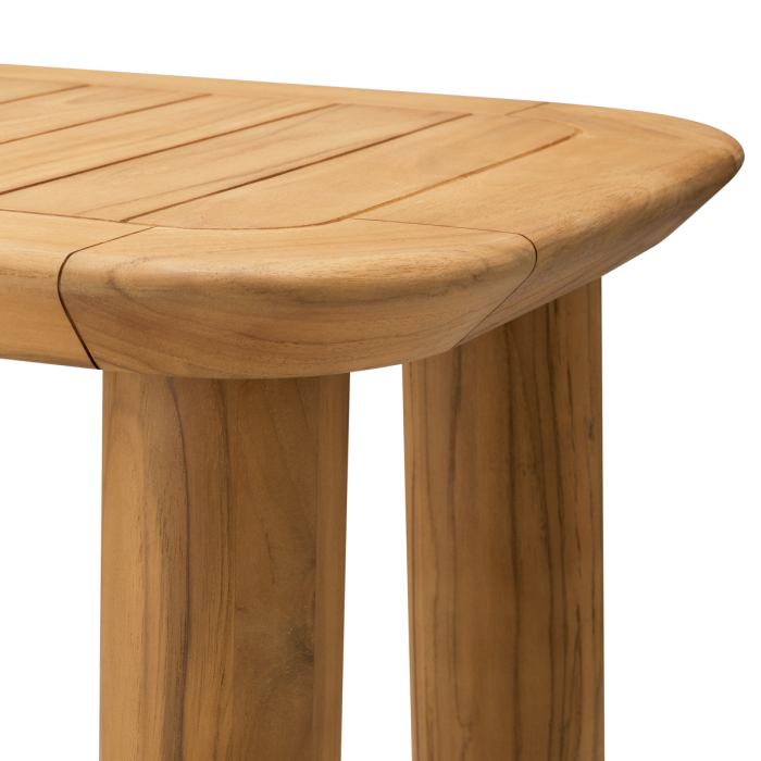 Masa consola de exterior Weston din lemn de tec natural |W. 170 | D. 55 | H. 76 cm  [5]