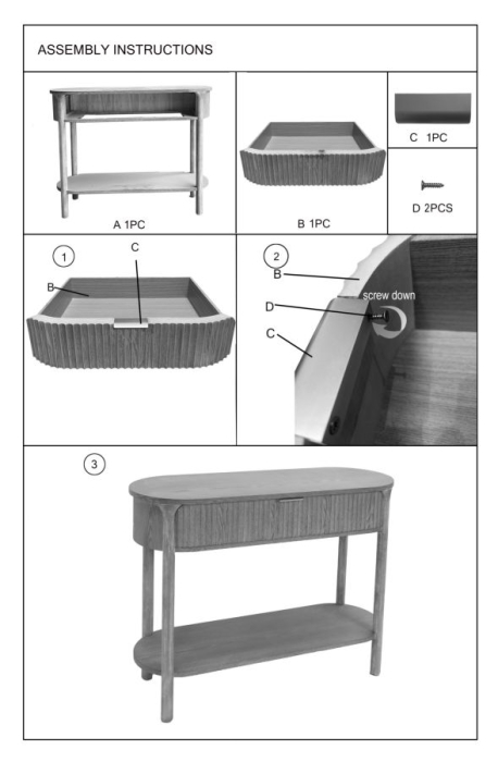 Masa consola Göteborg 110x40x80 cm [12]