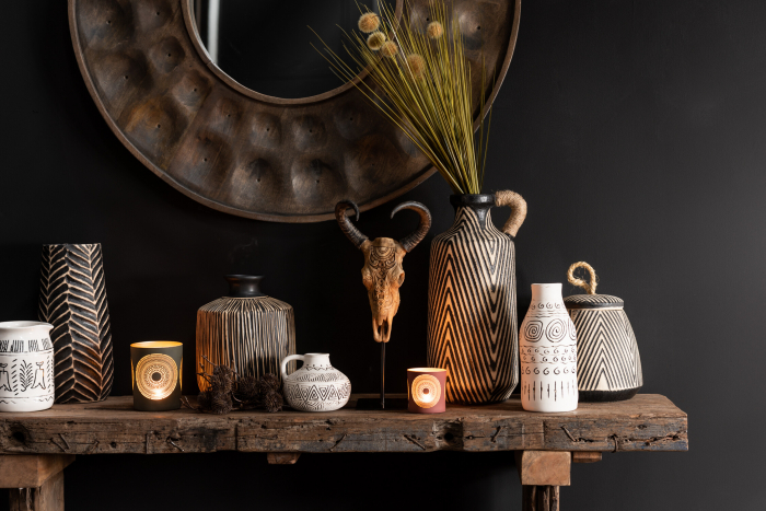 Masa consola Rough, Lemn, Maro, 150x35x75 cm [9]