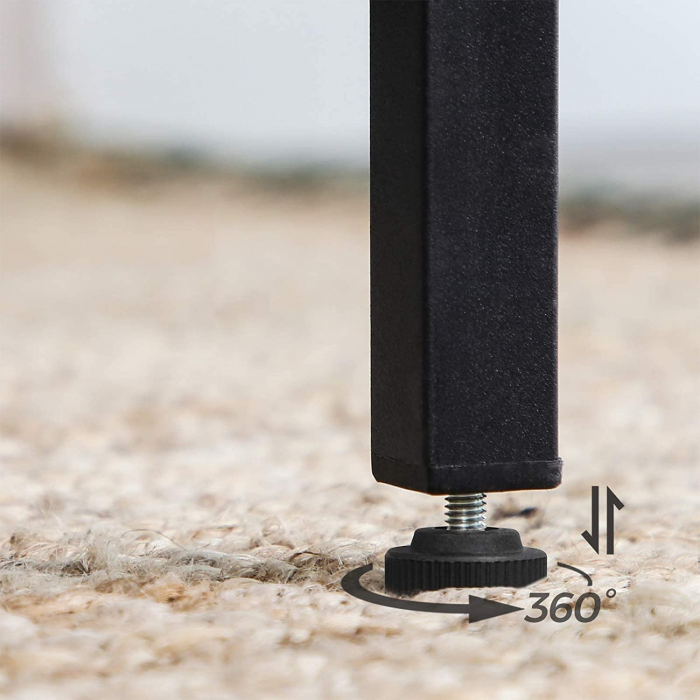 Masa de bar, Lemn/metal, 60x60x90cm [6]