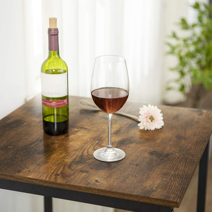 Masa de bar, Lemn/metal, 60x60x90cm [4]