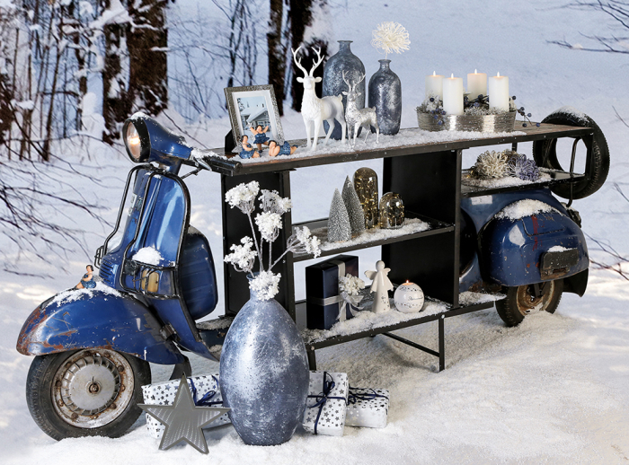 Masa de bar Scooter bar, metal/mango, 260x70x113 cm [7]