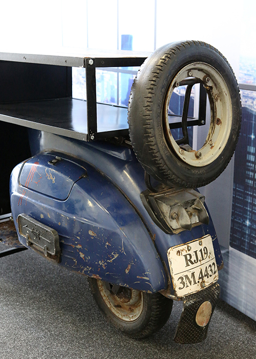 Masa de bar Scooter bar, metal/mango, 260x70x113 cm [2]