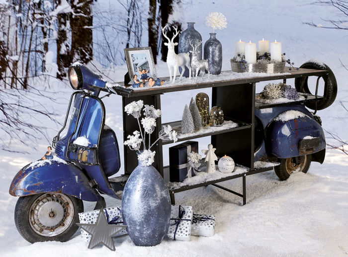 Masa de bar Scooter bar, metal/mango, 260x70x113 cm [6]