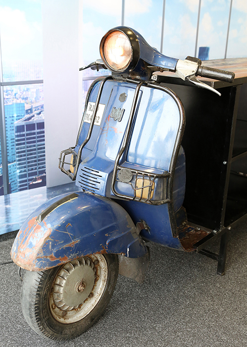 Masa de bar Scooter bar, metal/mango, 260x70x113 cm [4]