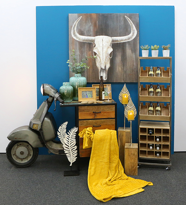 Masa de bar Scooter, metal/mango, 107x140x48 cm [4]