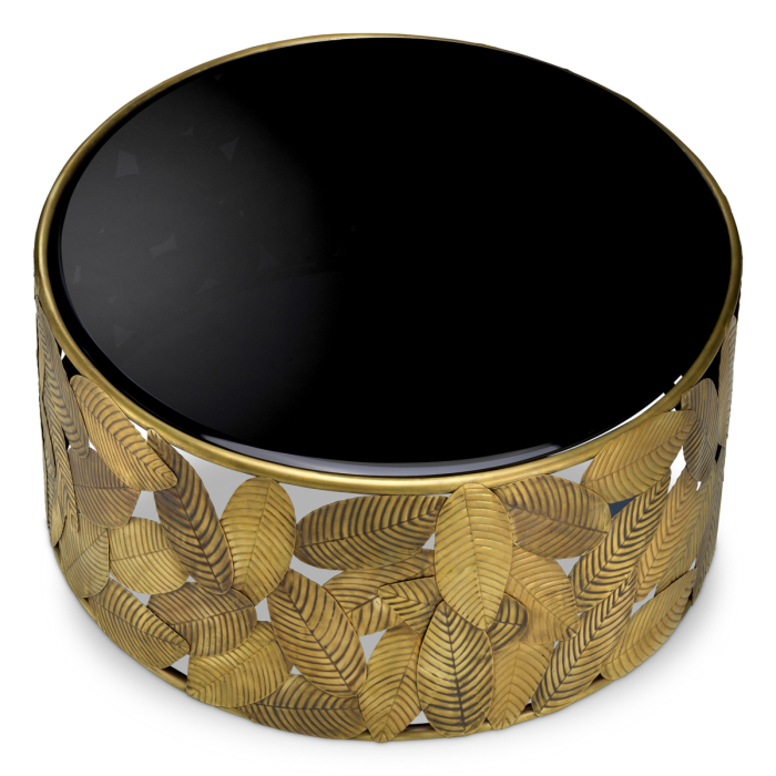 Masa de cafea Botanico finisaj vintage din alama |Ø 101 | H. 40.5 cm [4]