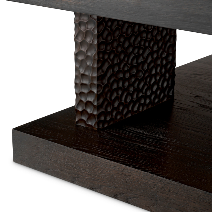 Masa de cafea Bravon furnir de stejar abanos |L. 100 | W. 100 | H. 45 cm  [5]