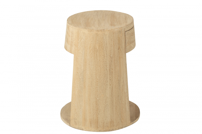 Masa laterala / noptiera Drawn cu sertar, Lemn de Mango/Mdf Natur [6]