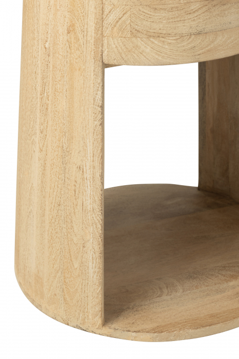 Masa laterala / noptiera Drawn cu sertar, Lemn de Mango/Mdf Natur [8]