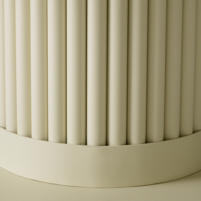 Masa de cafea pentru exterior Volterra rotunda cu finisaj nisipos, ceramica crem [4]