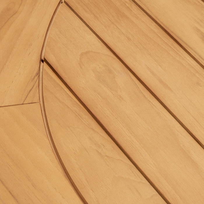 Masa de cafea pentru exterior Weston, lemn de tec natural |Ø 110 | H. 40 cm  [5]