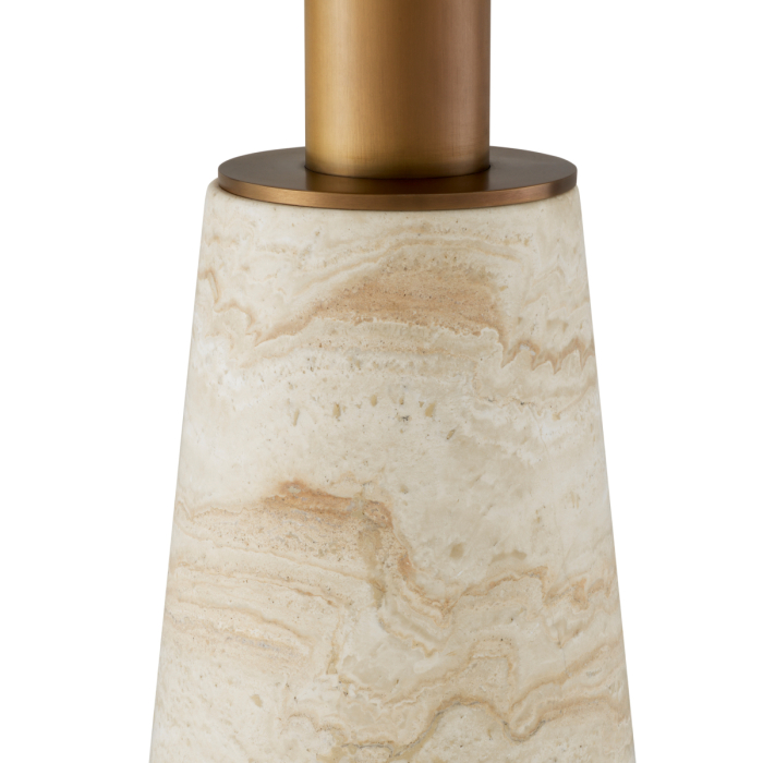 Masa de dining Genova travertin finisaj alama periata |Ø 131.5 | H. 76 cm  [5]