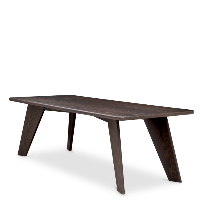 Masa de dining Langford furnir, frasin inchis |L. 240 | W. 100 | H. 76 cm  [3]