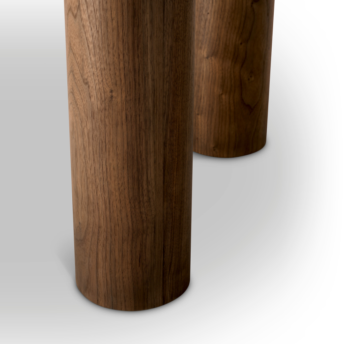 Masa de dining Presedio furnir de nuc, marmura biano liliac |Ø 120 | H. 76 cm  [4]