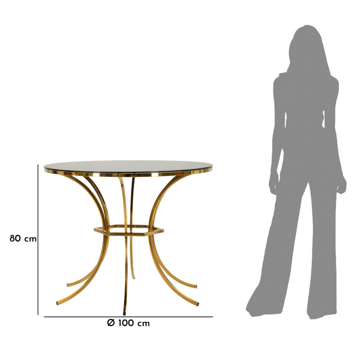 Masa de dining Shanty cm ø100x80 [7]