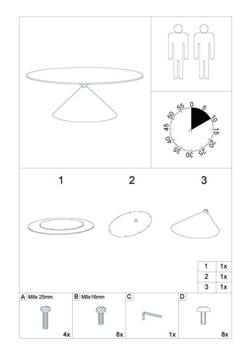 Masa de dining Space 180x90x73 cm [10]
