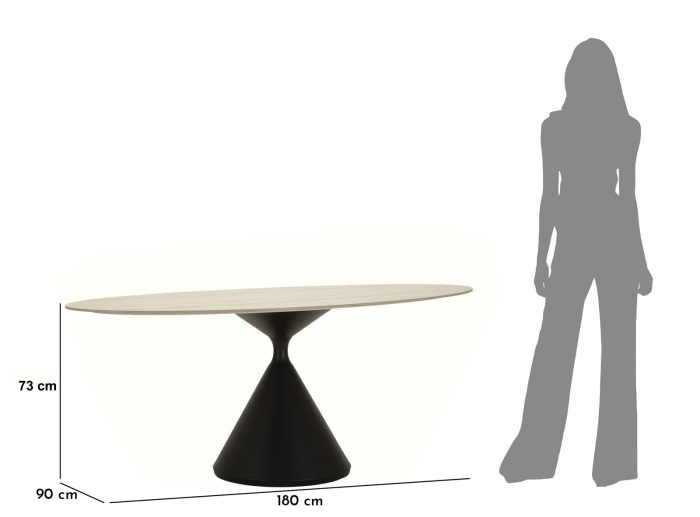 Masa de dining Space 180x90x73 cm [8]