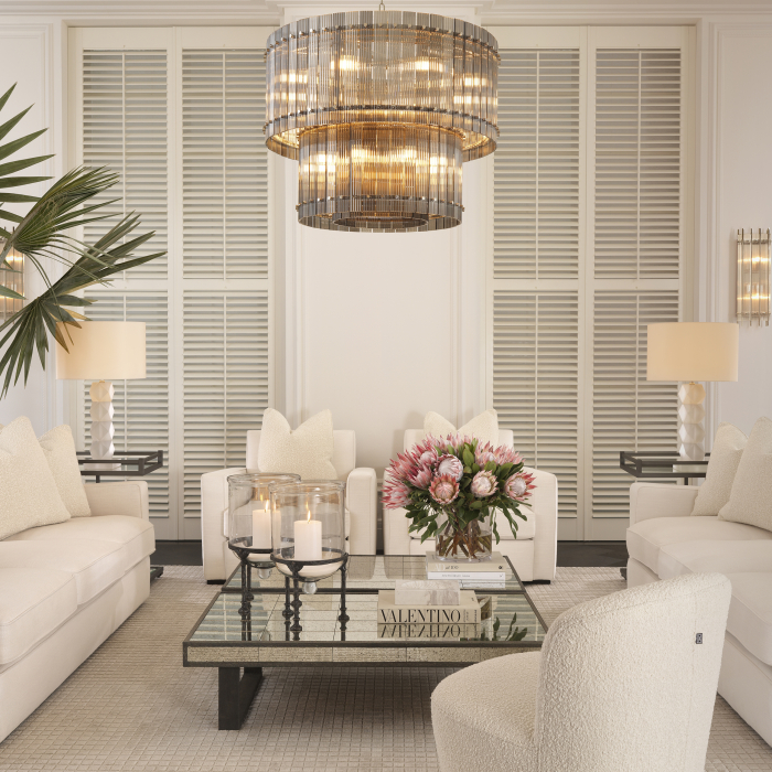 Masă de servire cu roti, Beverly Hills, finisaj bronz [6]