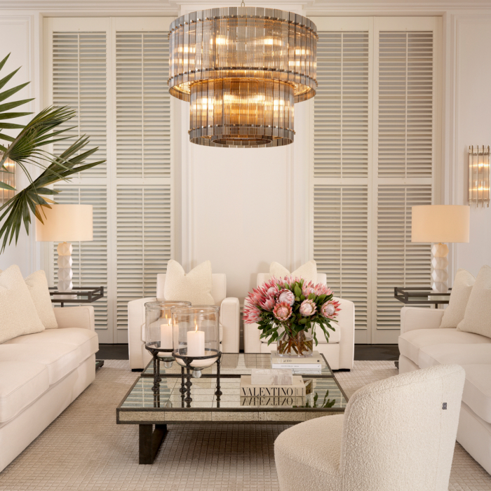 Masă de servire cu roti, Beverly Hills, finisaj bronz [2]