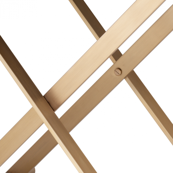 Masa de servit Monarch piele maro, Dims: L. 73.5 | W. 53.5 | H. 75  (CM) [4]