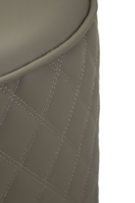 Masa de toaleta Sharon gri cu puf cu picioare argintii, 120x40x75 cm (dimensiunea pufului ø36x39) [7]