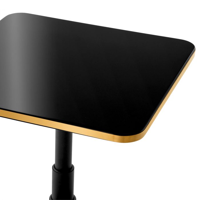 Masă dining, Avoria patrata neagra, Dims: L. 75 | W. 75 | H. 75.5 (CM) [3]