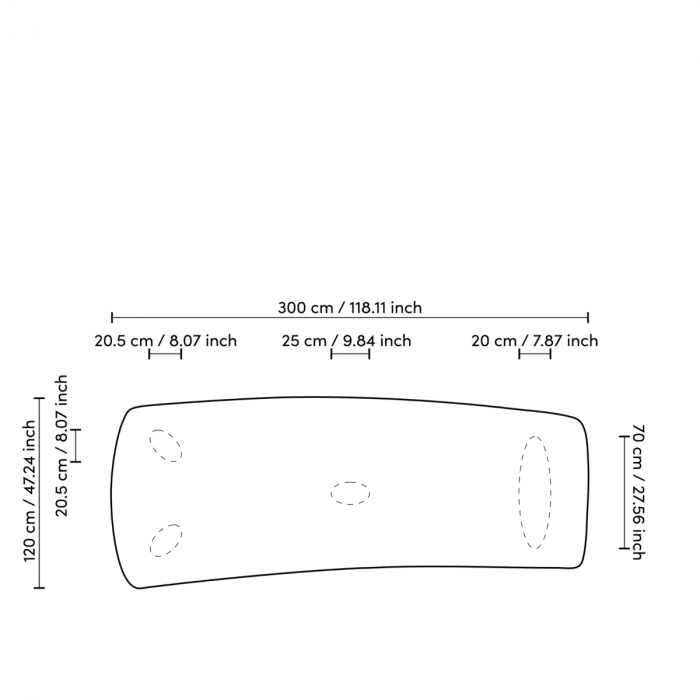 Masă dining, Bergman L, furnir din stejar, natur [8]