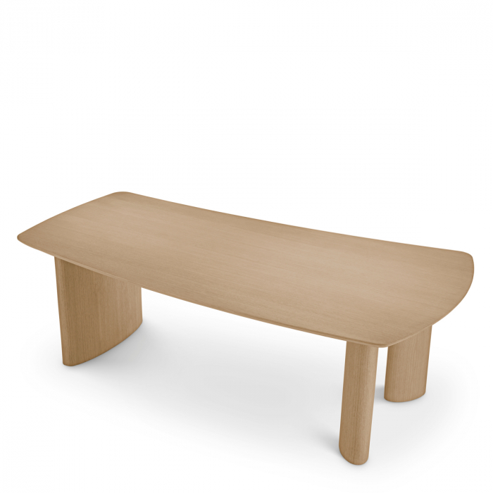 Masă dining, Bergman S, furnir din stejar, natur, Dims: L. 230 | W. 120 | H. 76.5 (CM) [3]