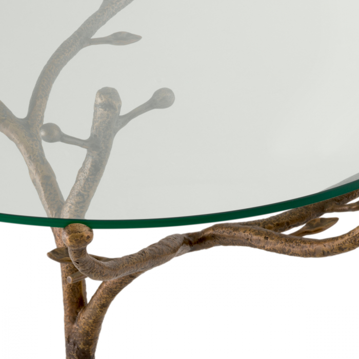 Masă dining, Christophe vintage finisaj alama, Dims: Ø 79.5 | H. 75 (CM) [4]