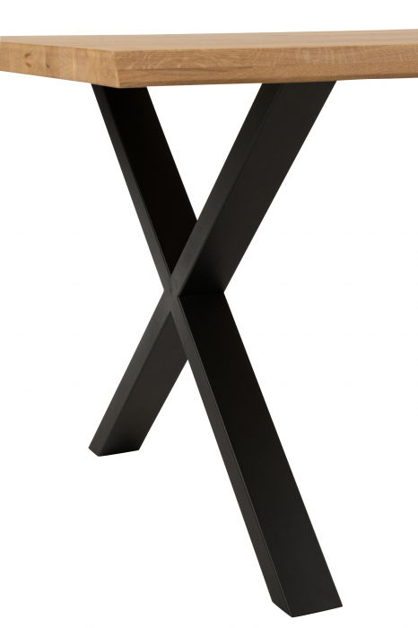 Blat masa dining, Lemn masiv stejar, Natural, 200x95x4 [6]