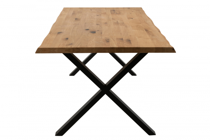 Blat masa dining, Lemn masiv stejar, Natural, 200x95x4 [5]