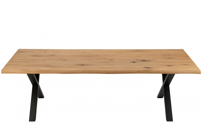 Blat masa dining, Lemn masiv stejar, Natural, 200x95x4 [4]