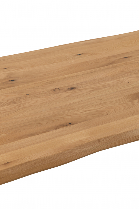 Blat masa dining, Lemn masiv stejar, Natural, 200x95x4 [7]