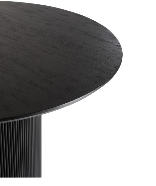 Masa dining Vincent , Lemn, Negru, 120x120x76 [3]